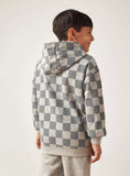 Kappa grey checkered hoodie (winter)