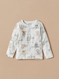 Juniors elephant & koala printed shirt & pyjama set (set of 2)