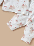 Juniors unicorn & cloud printed shirt & pyjama set (set of 2)