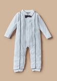 Giggles formal bow openfeet sleepsuit