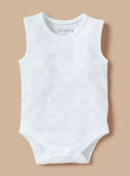 Juniors pink & white sleeveless bodysuits (set of 2)