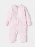 Juniors solid checkered openfeet sleepsuits (set of 2)
