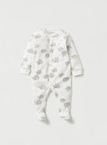Juniors all over elephant printed sleepsuits (set of 2)