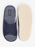 Mister Duchini Navy Striped Slides