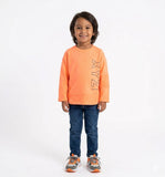 Juniors Orange Fullsleeves XYZ Tshirt