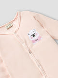 Juniors hello pink bear fleece closedfeet sleepsuit (Winter)