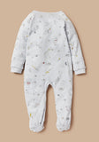 Giggles animals printed zipped sleepsuit