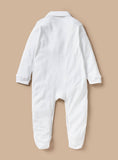 Giggles flower chickenkari white formal sleepsuit