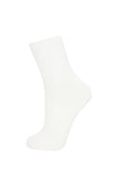 Juniors solid textured ankle socks (pack of 3)