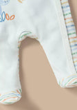 Juniors hey there jungle stripe printed sleepsuit