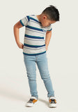 Juniors boys skinny fit light wash jeans