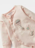 Juniors hot air balloon embroidered sleepsuit
