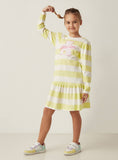 Juniors awesome stripe fullsleeves frock