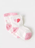 Juniors heart detail socks