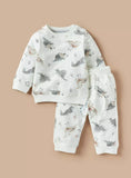 Juniors All Over Grey Dinosaur Shirt & Jog Pants (Set Of 2) (Winter)