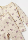 Juniors lilac floral printed shirt & pyjama set (set of 2)