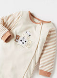 Juniors Bear Love Cookies Embroidered Sleepsuit