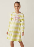 Juniors awesome stripe fullsleeves frock