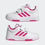 Adidas Solid White Shoes With Pink Logo (Box Packaging)
