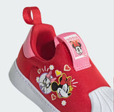 Adidas minnie mouse red slip on shoes (Box Packaging)