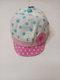 Juniors printed cap with Pink Flower