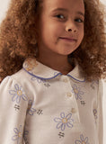 Juniors floral polo Fullsleeves tshirt