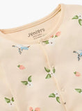 Juniors bird & flower printed sleepsuit