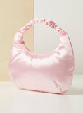 Barbie pink embellished & embroidered handbag