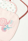Juniors Flower Rise & Bloom bandana bib (set of 3)