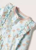 Juniors under the sea theme frill openfeet sleepsuit
