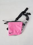 NIKE TECH CROSSBODY SHOULDER BAG POUCH SILVER PINK