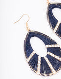 Lovisa navy formal embellished earrings (Jewellery)