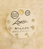Lovisa silver micro brass stackers (Pack of 3) (Jewellery)