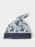 Juniors my little Dino print bandana bib & cap(set of 2)