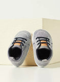 Juniors Grey textured lace design infant shoes