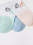 Juniors cat printed ankle socks