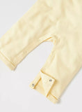 Juniors yellow bear embroidered dungaree (set of 2)