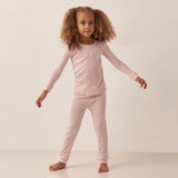 Juniors pink thermal shirt & Pyjama set (set of 2)