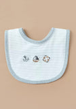 Giggles boat printed bib