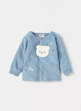 Giggles blue bear fleece shirt & Pyjama set (set of 2) (winter)