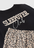 Matalab Black Sleepover Club Embroidered Fleece Shirt & Pyjama Set (Set Of 2) (Winter)