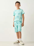 Juniors blue palm tree tshirt (Summer)