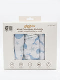 Giggles cotton muslin washcloth (pack of 4)
