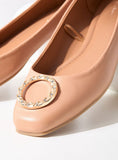 Max brown ring ballerinas