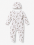Juniors ribbed hippo zipped sleepsuit & cap set (set of 2)