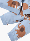 Juniors brown elephant printed shirt & jog set (set of 2) (Winter)