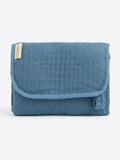 Giggles navy textured diaper changing mat