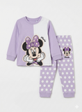 Minnie mouse purple shirt & Pyjama set (set of 2)