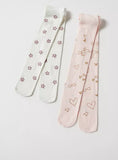 Juniors floral bird singing tights  mix season (set of 2)