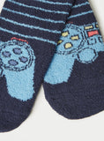 Juniors navy gamer socks